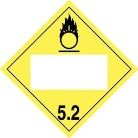 Accuform BLANK DOT PLACARD HAZARD CLASS MPL4DG5BVP25 MPL4DG5BVP25